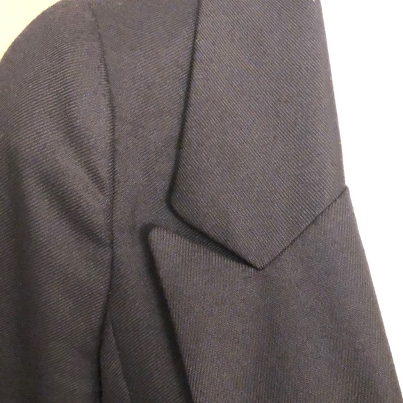 Adorable Black Pea Coat Style Blazer - Picture 9 of 17